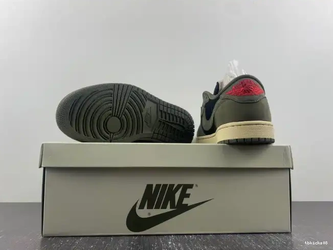 Rep TBkick OG SP 1 SCOTT OLIVE' AIR DM7866-002 X TRAVIS LOW 'BLACK JORDAN 0517